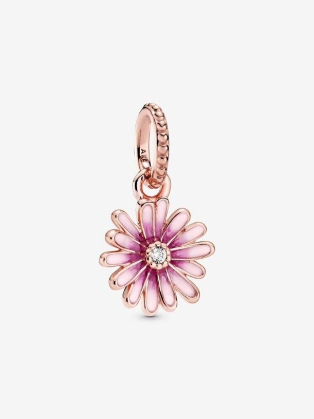 Pandora Pink Daisy Flower Dangle Charm